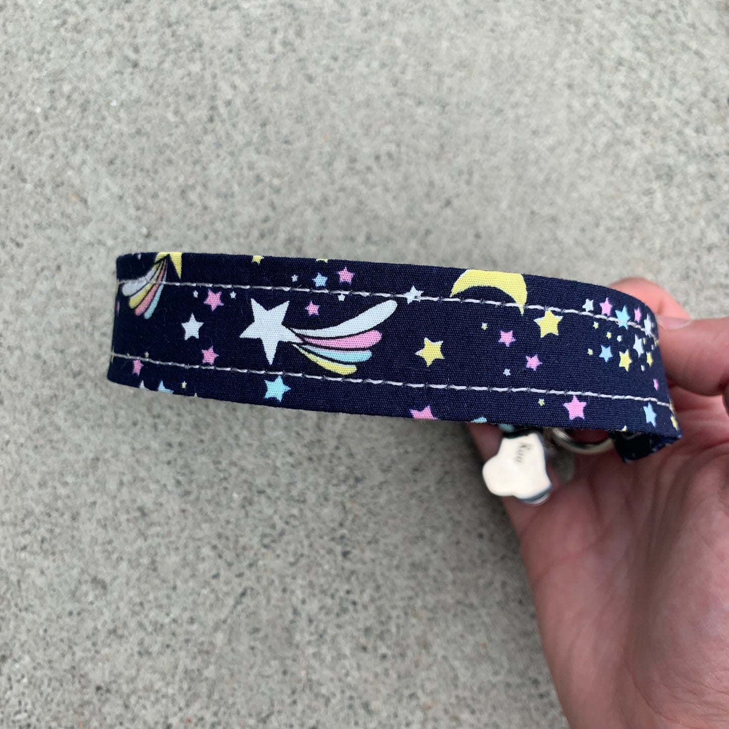STAR - Blue/Navy Shooting Star and Moon House / ID Tag Collar